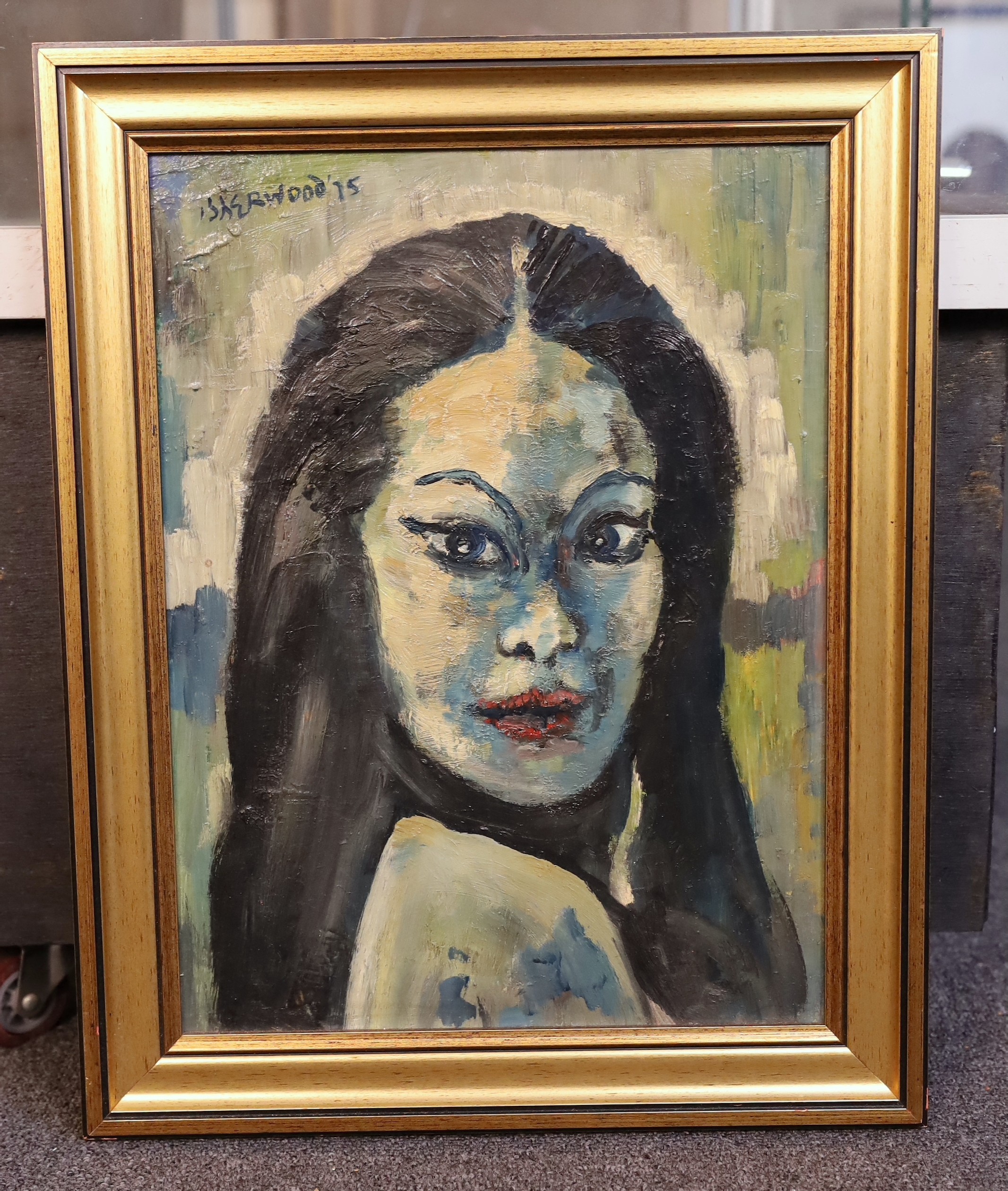 James Lawrence Isherwood (British, 1917- 1989), 'The Tahitian', oil on board, 40 x 30cm